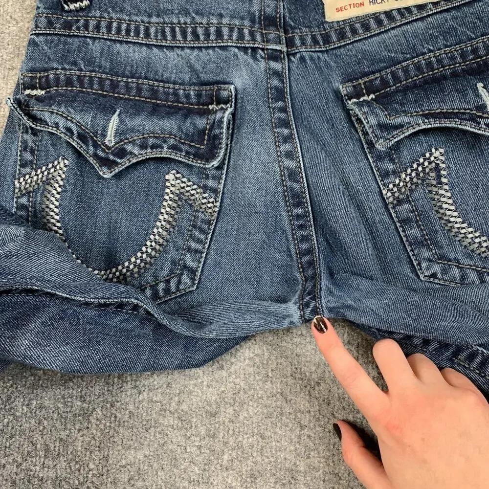 True Religion Jeans Men 32 Ricky Straight Fit Super T Stretch Cotton Denim *READ